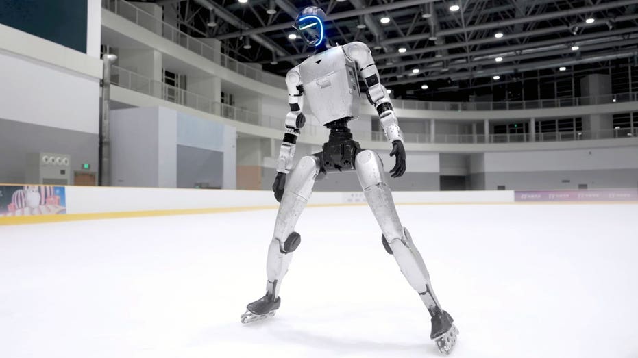 Unitree G1 humanoid robot ice skates and Rollerblades Canberra Private Schools